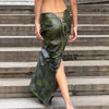 Women's Fashion Hollowed-out Slim Fit Pu Skirt