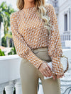 Printed Long Sleeve Blouse