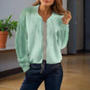 Women’s Jacquard Baseball-Collar Jacket by FitiqueFit
