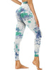 Cropped High-Rise Leggings – Sky Blue Print Workout Pants by FitiqueFit