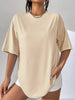 Oversized Solid Color Casual T-Shirt by Simply Love