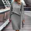 Women's Two Piece Set - Pullover Sweater & Bodycon Skirt Cozy Outfit by FitiqueFit