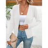 Women’s V‑Neck Button‑Down Cardigan Knit Sweater by FitiqueFit