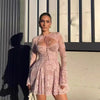 Lace Slimming And Short Dress Ladies