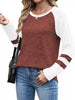 Ribbed Knit Raglan Long Sleeve T-Shirt by Simply Love