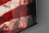 USA Flag Glass Wall Art by Insigneart USA
