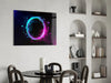 Neon Circle Glass Wall Art by Insigneart USA