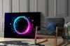 Neon Circle Glass Wall Art by Insigneart USA