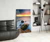 Sunset Glass Wall Art by Insigneart USA