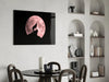 Wolf And Full Moon Glass Wall Art by Insigneart USA