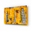 Three Towers Glass Wall Art by Insigneart USA