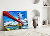 Golden Gate Bridge Glass Wall Art by Insigneart USA