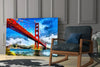 Golden Gate Bridge Glass Wall Art by Insigneart USA