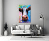 Cow Glass Wall Art by Insigneart USA