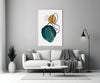 Abstract Shapes Glass Wall Art by Insigneart USA