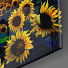 Sunflower Flower Glass Wall Art by Insigneart USA