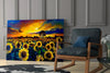 Sunflower Flower Glass Wall Art by Insigneart USA