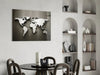 World Map Glass Wall Art by Insigneart USA