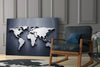 World Map Glass Wall Art by Insigneart USA