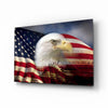 American Eagle Glass Wall Art by Insigneart USA