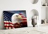 American Eagle Glass Wall Art by Insigneart USA