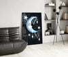 Moon Star Glass Wall Art by Insigneart USA