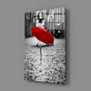 Red Umbrella Glass Wall Art by Insigneart USA