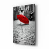 Red Umbrella Glass Wall Art by Insigneart USA