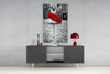 Red Umbrella Glass Wall Art by Insigneart USA