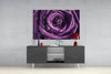 Purple Rose Glass Wall Art by Insigneart USA