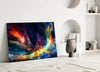 Colorful Space Glass Wall Art by Insigneart USA
