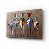 Colorful Zebras Glass Wall Art by Insigneart USA