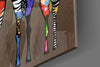 Colorful Zebras Glass Wall Art by Insigneart USA
