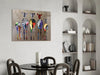 Colorful Zebras Glass Wall Art by Insigneart USA