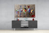 Colorful Zebras Glass Wall Art by Insigneart USA