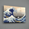 Kanagawa Oki Nami Ura Great Wave Glass Wall Art by Insigneart USA