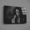 Tattooed Woman Glass Wall Art by Insigneart USA