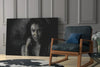 Tattooed Woman Glass Wall Art by Insigneart USA