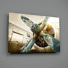 Airplane Glass Wall Art by Insigneart USA