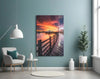 Bridge of Love Glass Wall Art by Insigneart USA