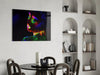 Neon Woman Glass Wall Art by Insigneart USA