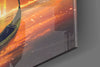 Red Moon Glass Wall Art by Insigneart USA