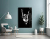 Horns Hands Glass Wall Art by Insigneart USA