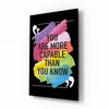 “You Are More Talented Than You Think” Glass Wall Art by Insigneart USA