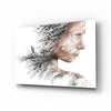 Woman Bird Glass Wall Art by Insigneart USA