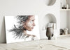 Woman Bird Glass Wall Art by Insigneart USA
