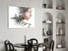 Woman Bird Glass Wall Art by Insigneart USA