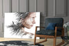 Woman Bird Glass Wall Art by Insigneart USA