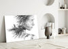 Woman Bird Glass Wall Art by Insigneart USA