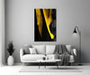 Yellow Story Glass Wall Art by Insigneart USA